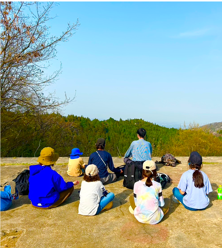 長尾平で瞑想プログラム